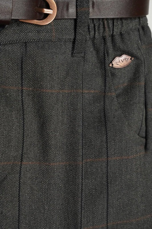 Sayla Tintin geruite Broek & Gilet