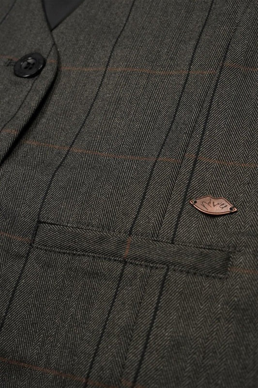 Sayla Tintin geruite Broek & Gilet