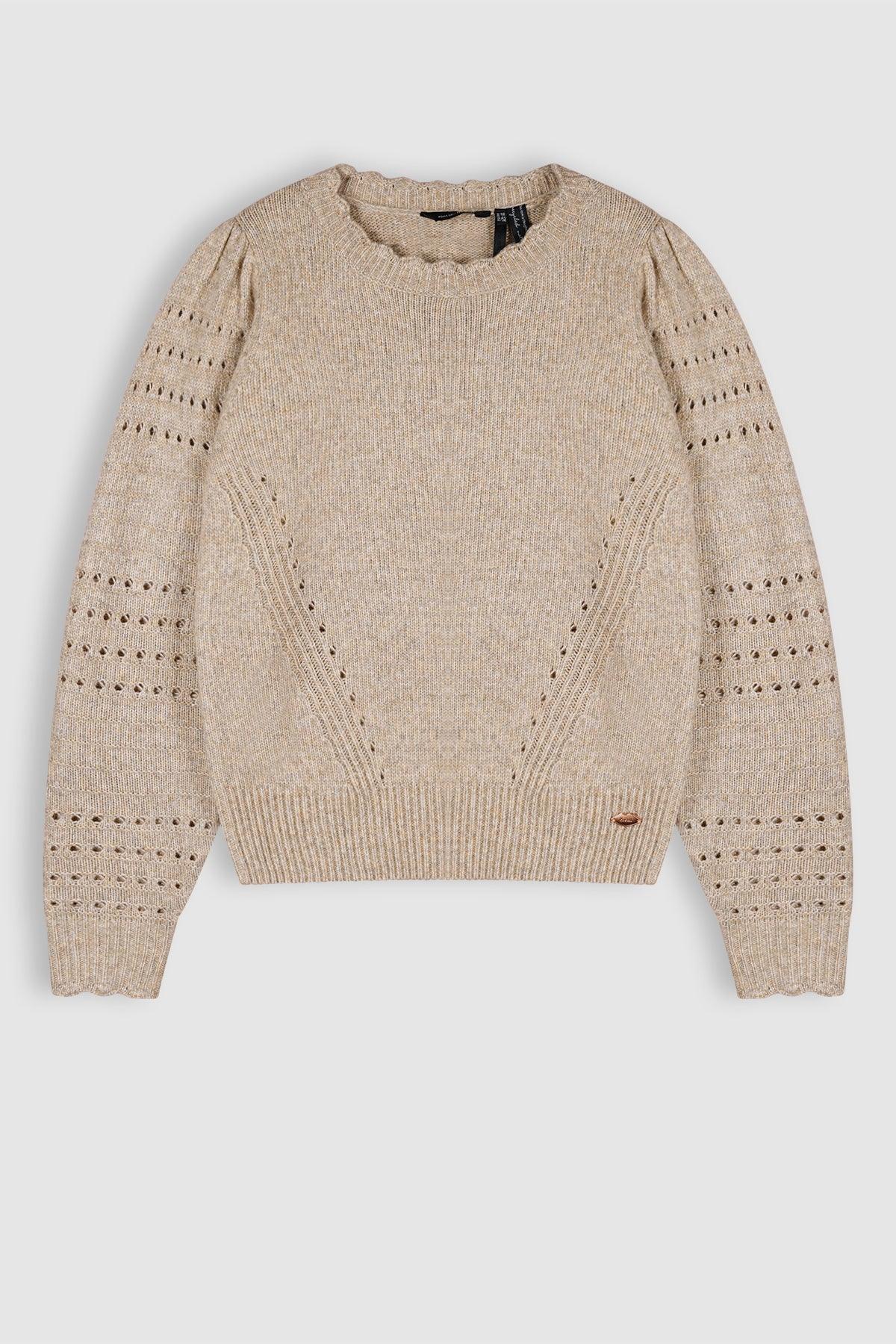 Kamile Soft Knitted Sweater Champagne - NoNo Kidswear