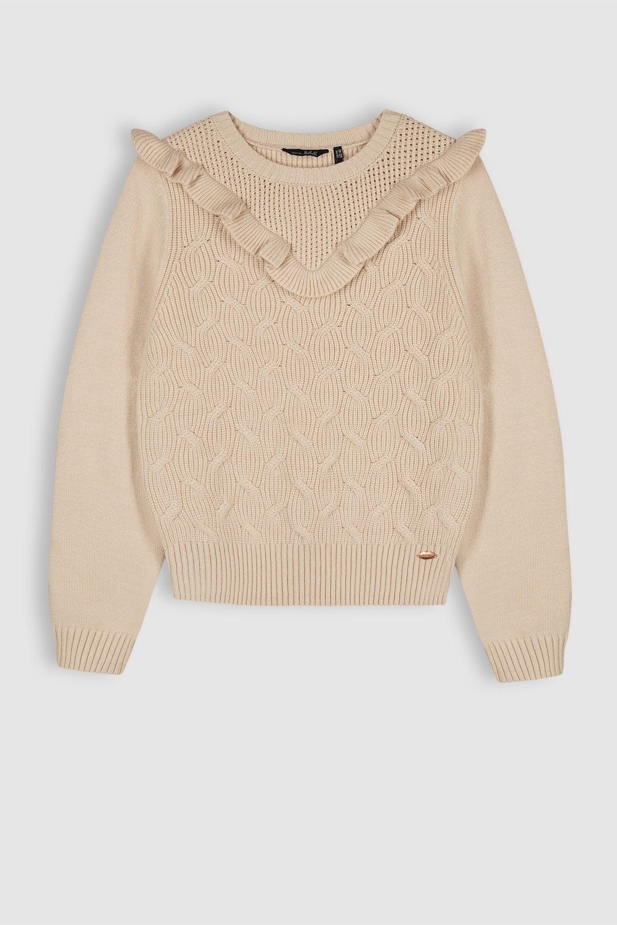 Ketan Knitted Sweater Ruffle Detail - NoNo Kidswear