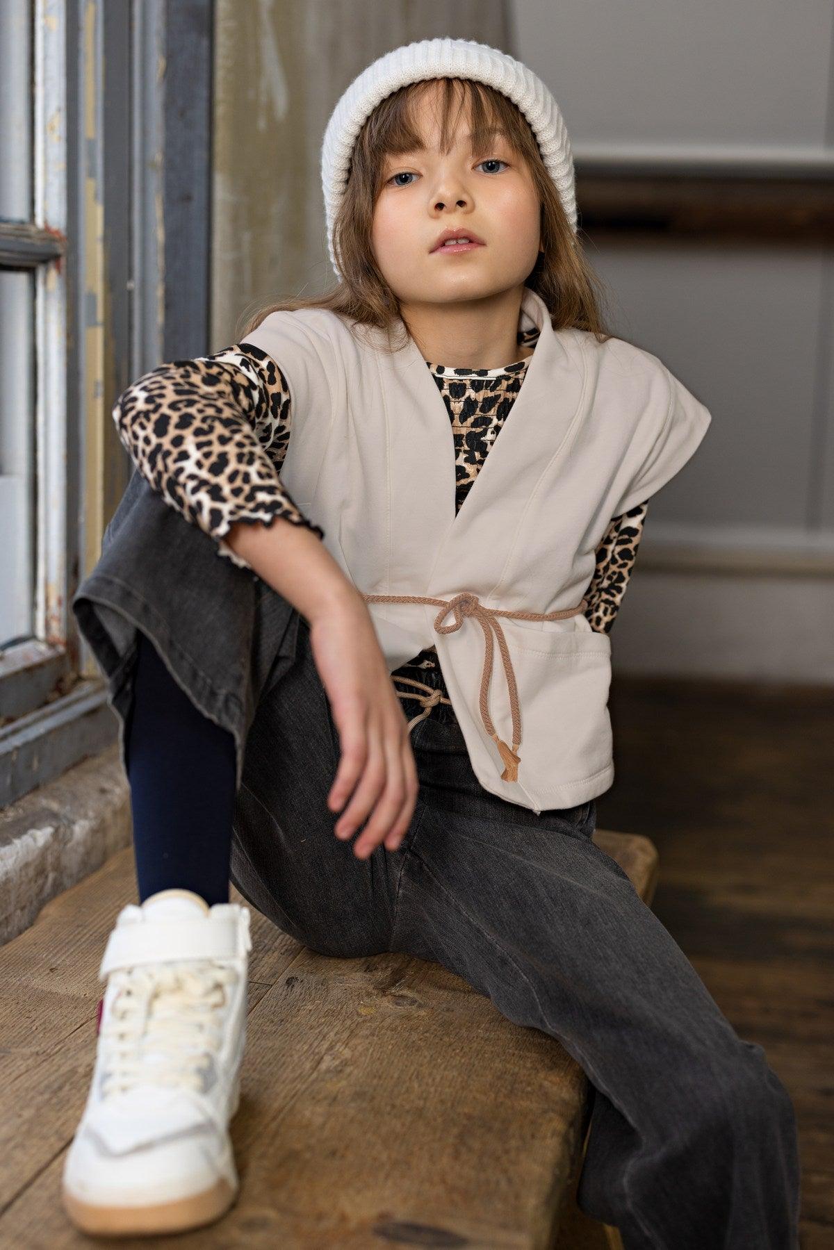 Kila Kimono Sweat Gilet - NoNo Kidswear