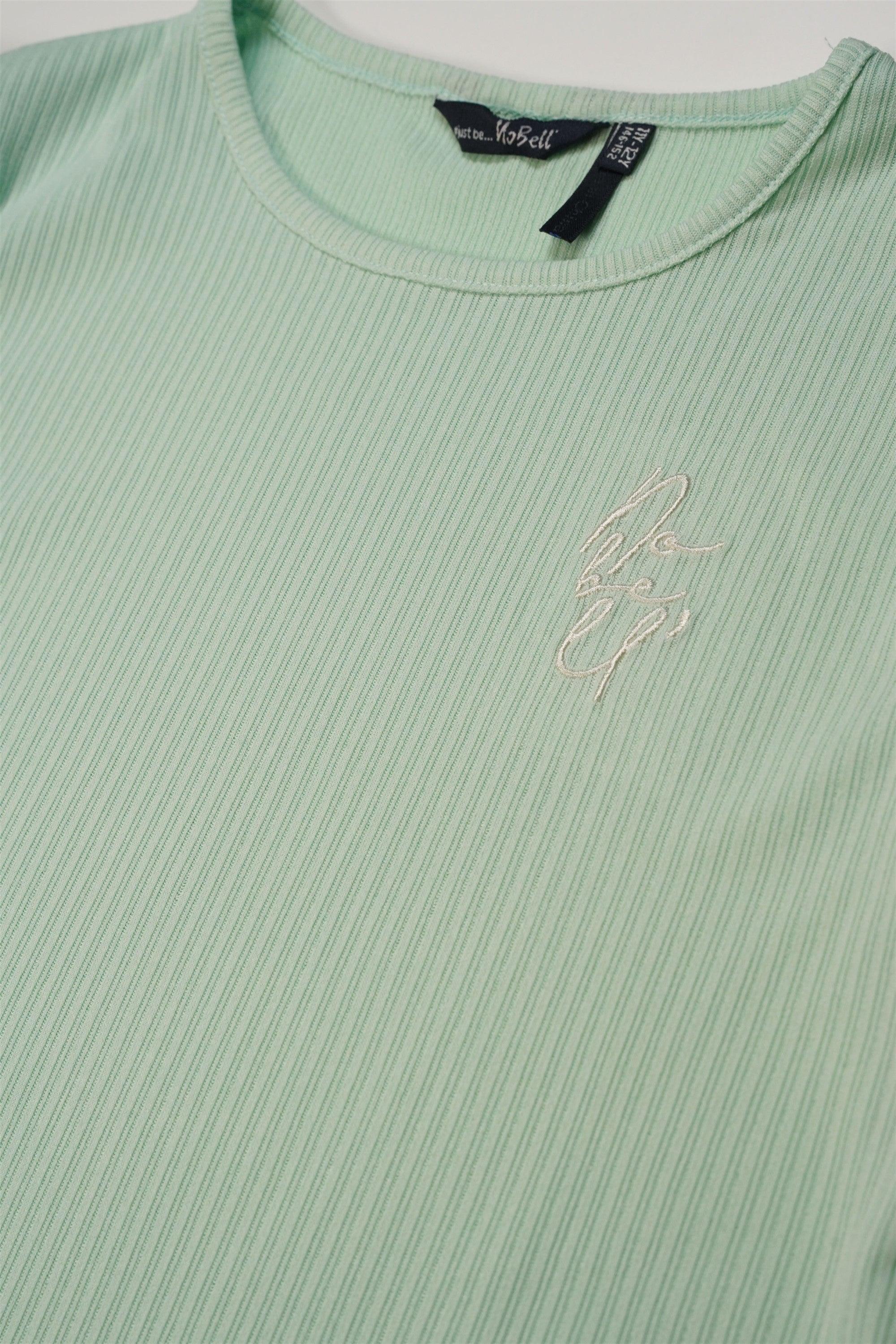 Kooka Rib Jersey Tshirt Jade - NoNo Kidswear