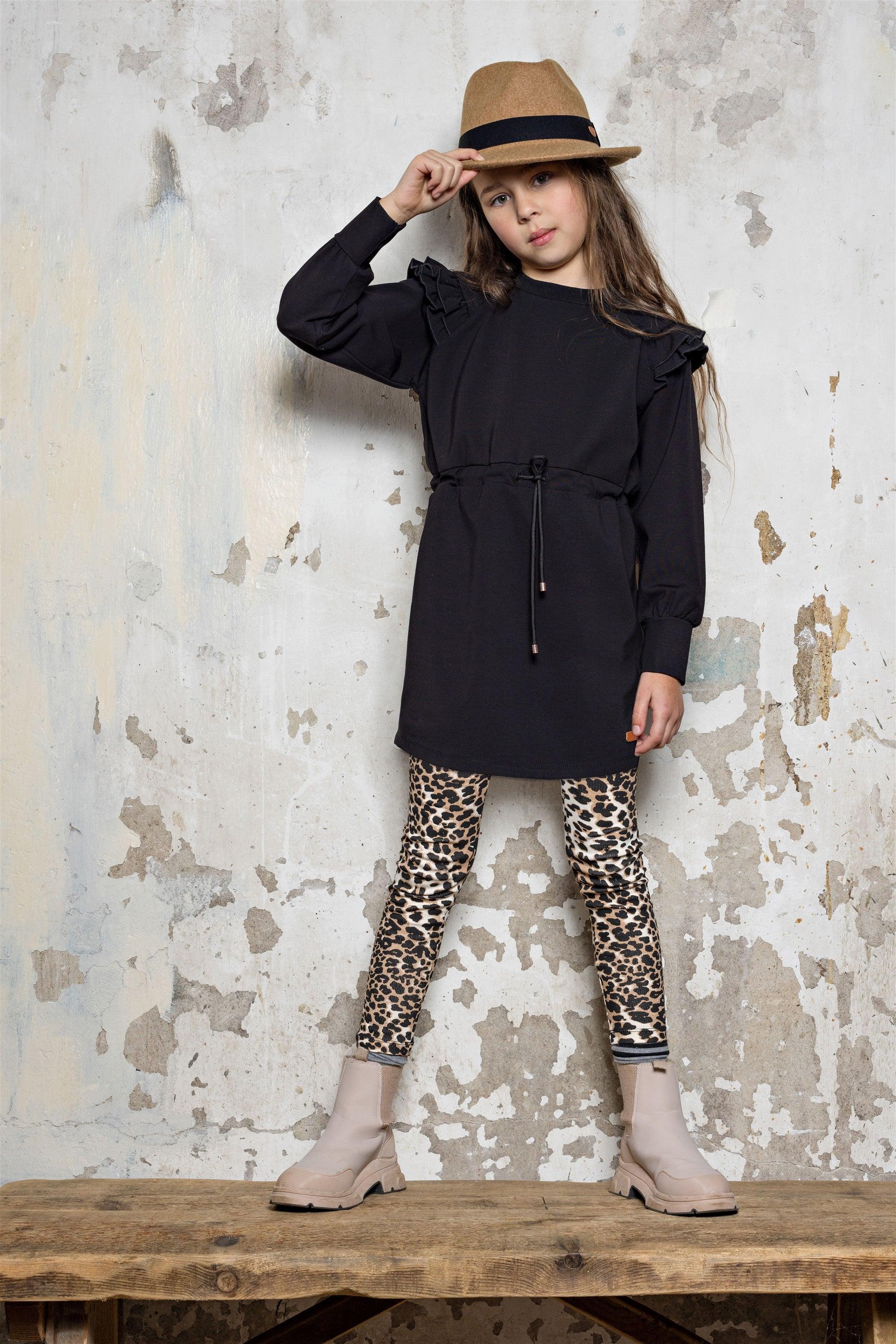 Marmy Interlock Tuniek met Ruches - NoNo Kidswear