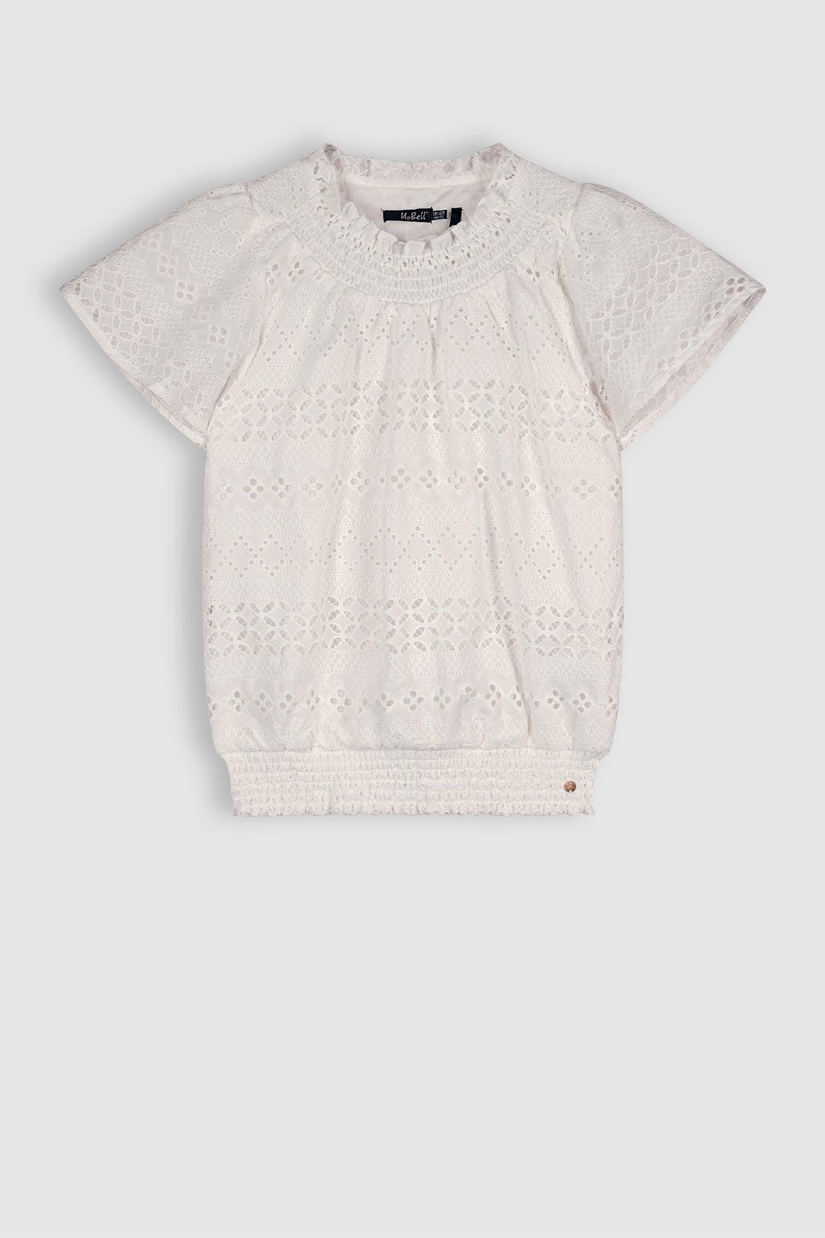 Tyra Embroidery Anglaise Blouse - NoNo Kidswear
