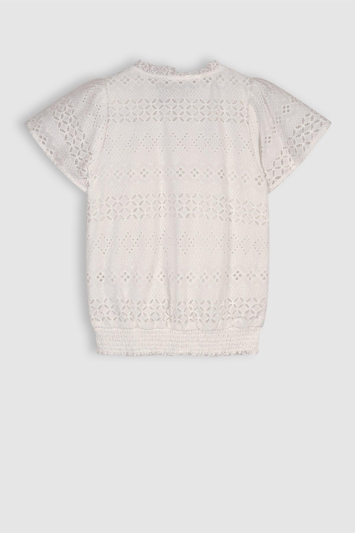 Tyra Embroidery Anglaise Blouse - NoNo Kidswear